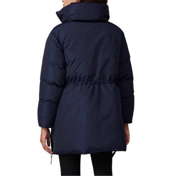 Club Monaco Trapeze Oversized Puffer Coat Navy Blue Size XS - Picture 3 of 11